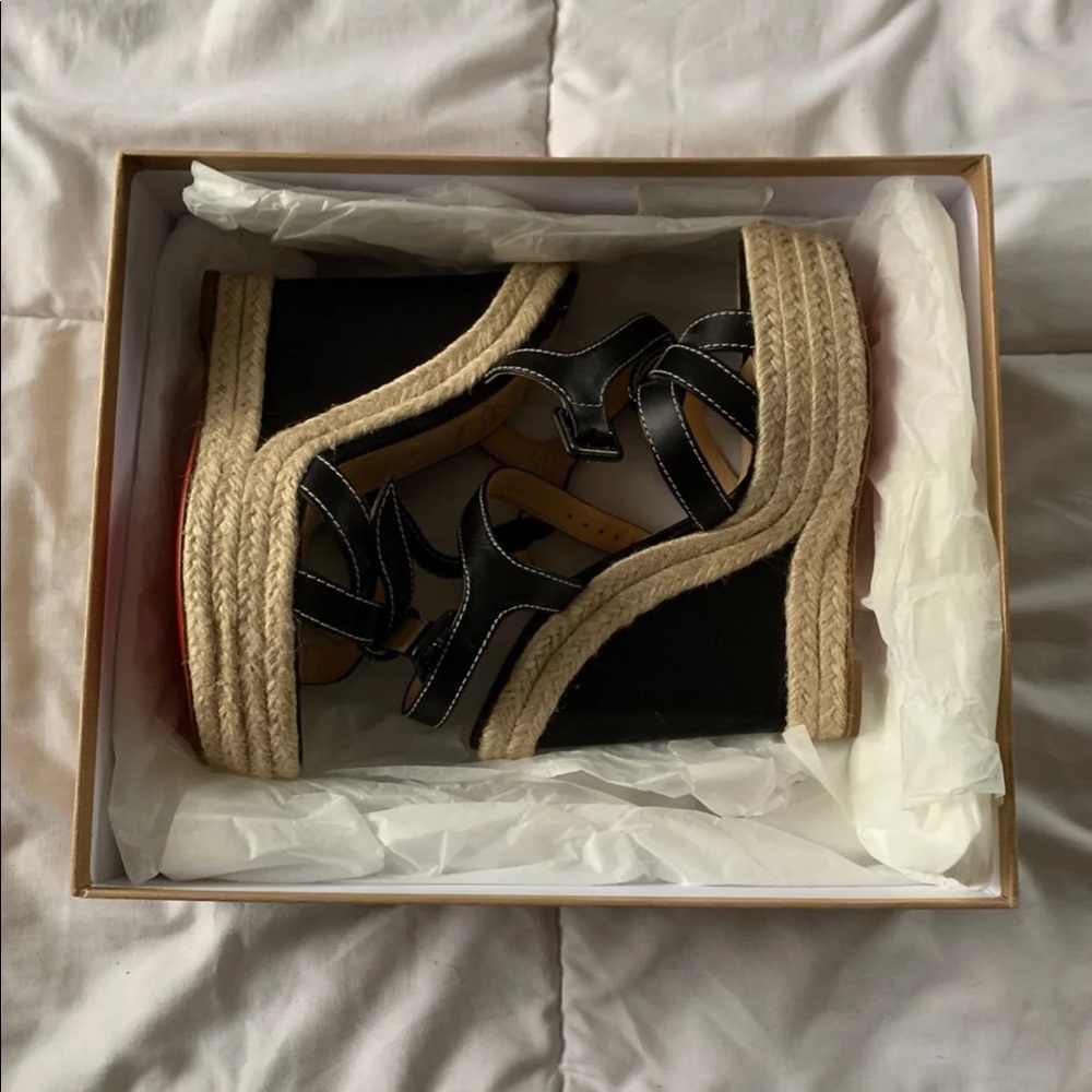 Christian Louboutin espadrille wedges - Picture 6 of 6